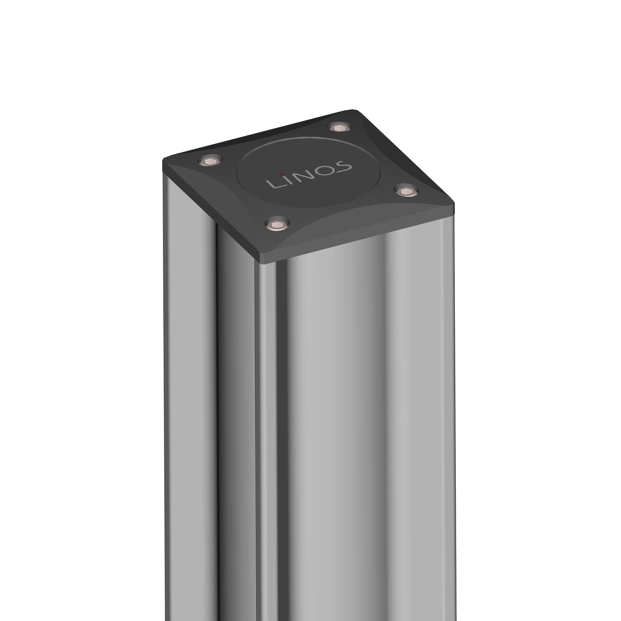 Application Example: The Cover Plate X 95 closes one end of a Profile X 95