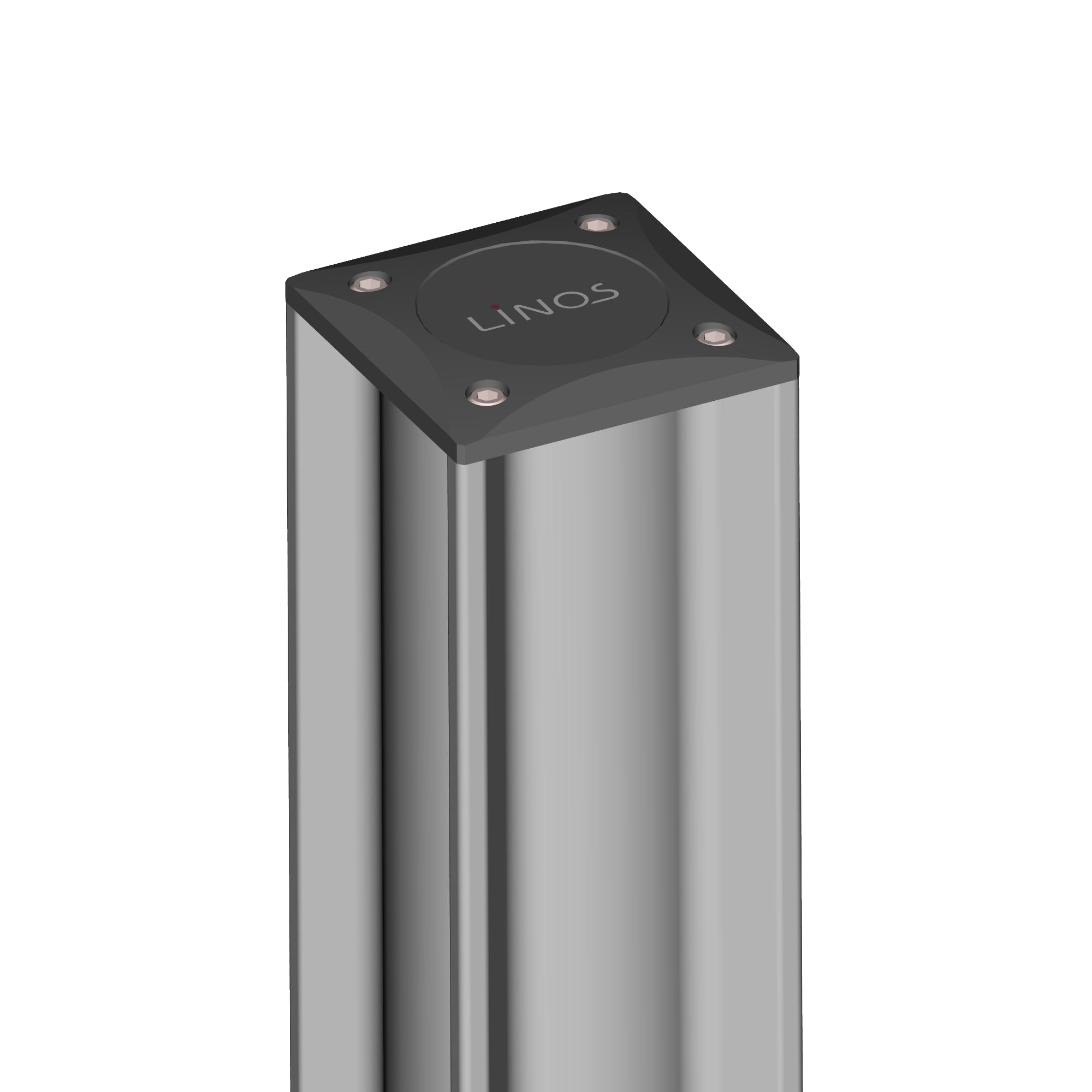 Application Example: The Cover Plate X 95 closes one end of a Profile X 95