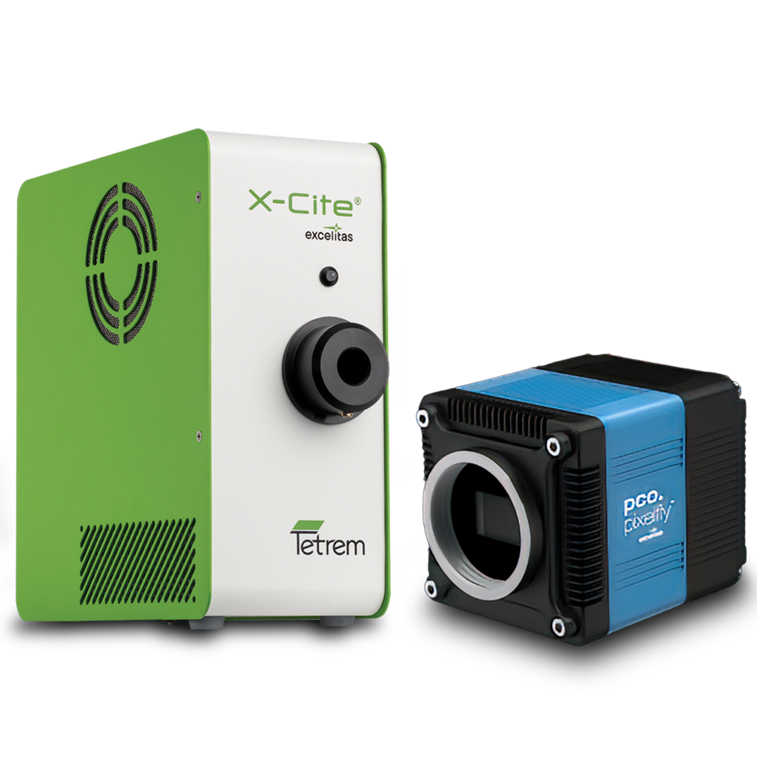 X-Cite TETREM™ and pco.pixelfly 10 bi CLHS