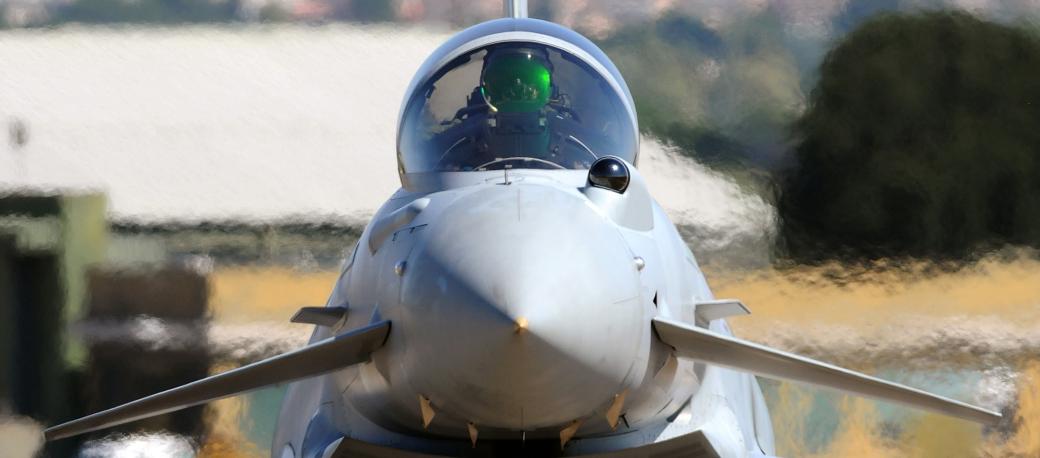 Excelitas developed and manufactures the head-up display for the Eurofighter Typhoon program