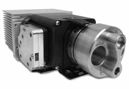 Figure 5. A fiber optic light engine with white and near-infrared illumination enables more precise visualization of tissue for surgeons. Figure 5. A fiber optic light engine with white and near-infrared illumination enables more precise visualization of tissue for surgeons.