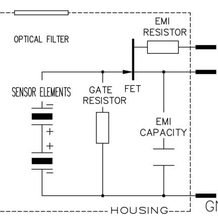 Excelitas PYD1388/PYD 1398 schematic