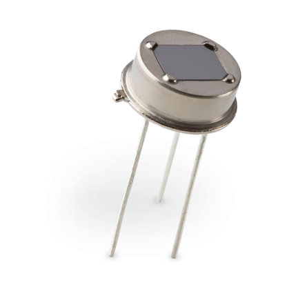 Excelitas PYD 1794 Dual-Element Low-Profile DigiPyro shown in compact TO-39 housing