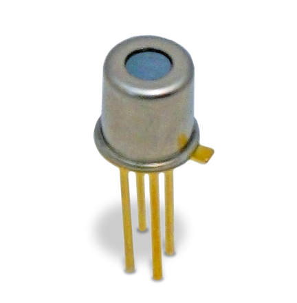 TPiD 1T 0122 L3.0 Thermopile Detector features a miniature TO-46 housing and a focusing lens